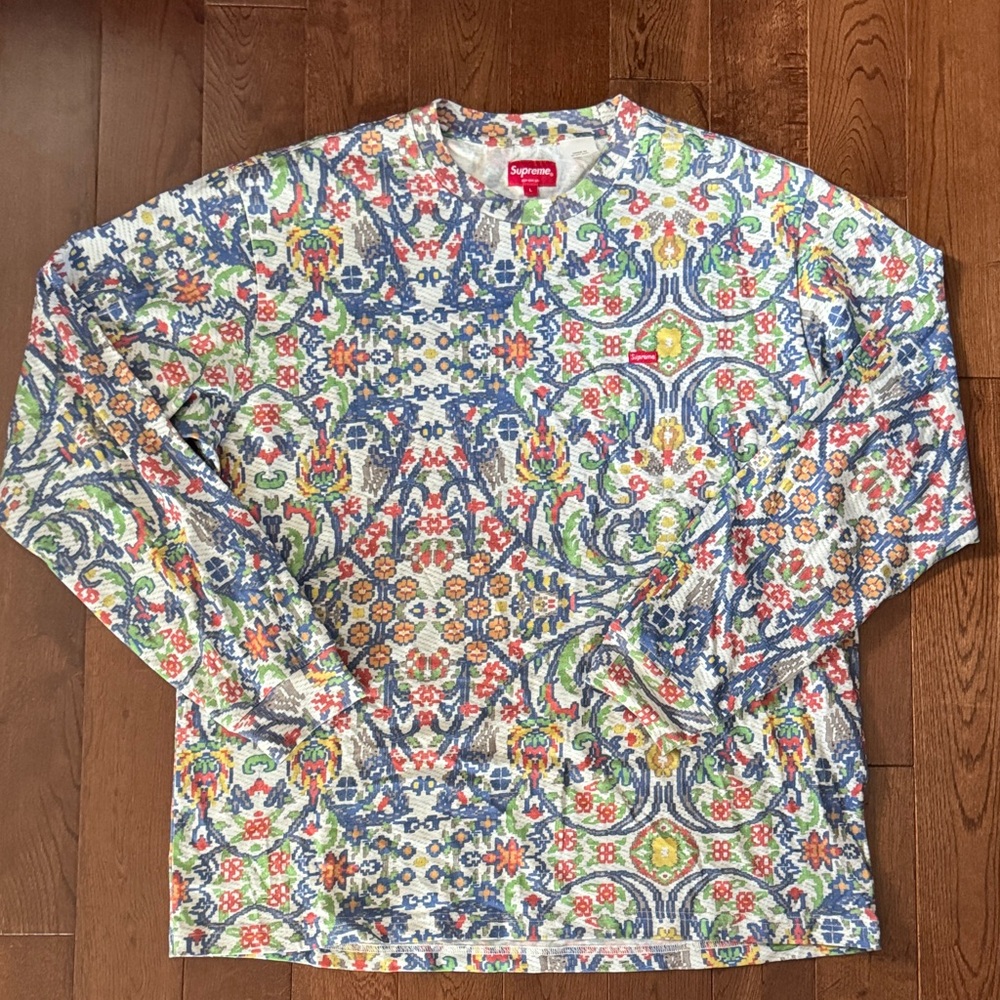 Supreme Multicolor Patterned Crewneck - Large